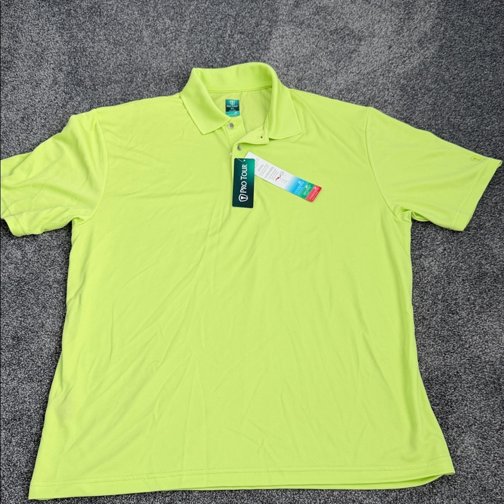PGA Tour Bright Green Polo Shirt